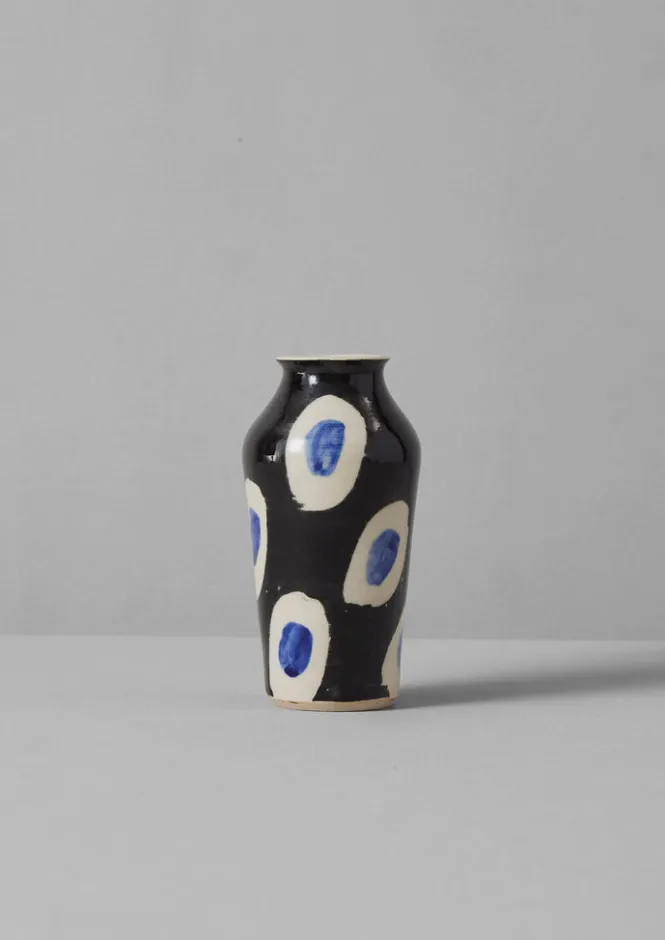 Decorative Pieces|Ceramics-TOAST Ali Hewson Cobalt Dash Vase Cobalt/Black