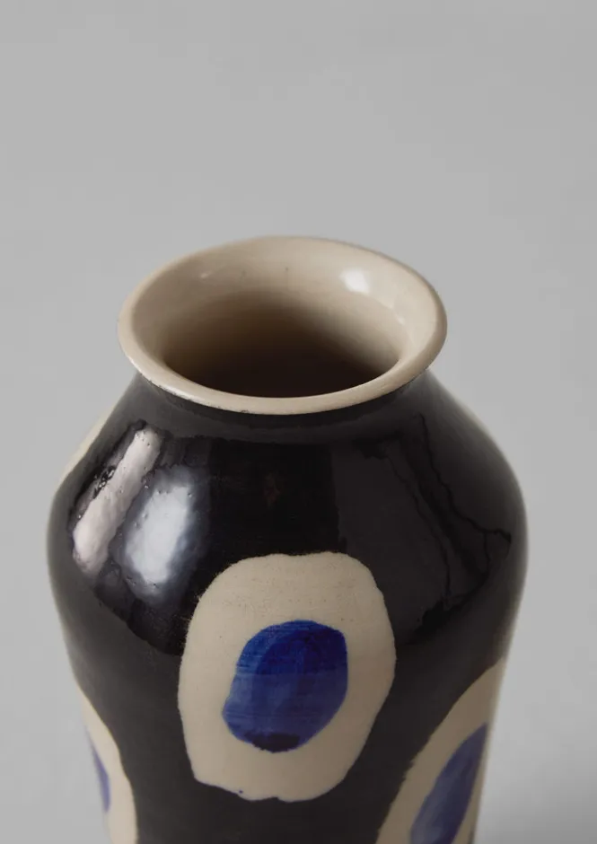 Decorative Pieces|Ceramics-TOAST Ali Hewson Cobalt Dash Vase Cobalt/Black