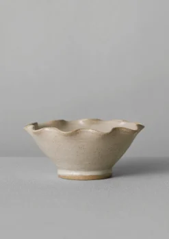 Decorative Pieces|Ceramics-TOAST Alice Passingham Scalloped Flower Frog White