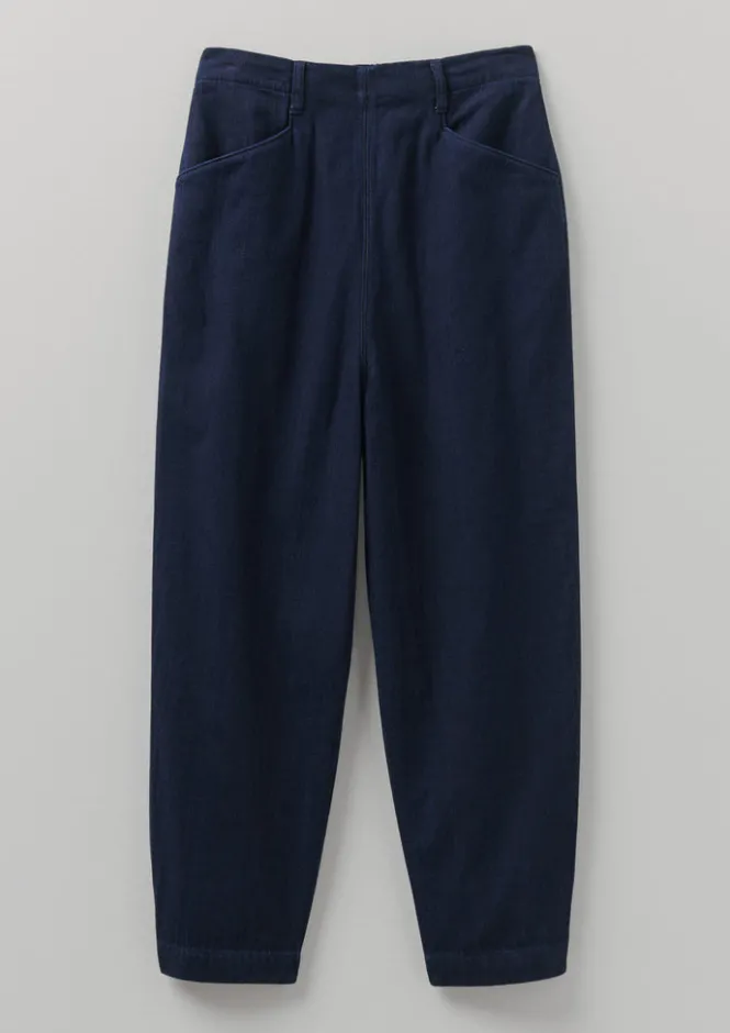 Workwear|Trousers-TOAST Alix Twill Trousers Indigo
