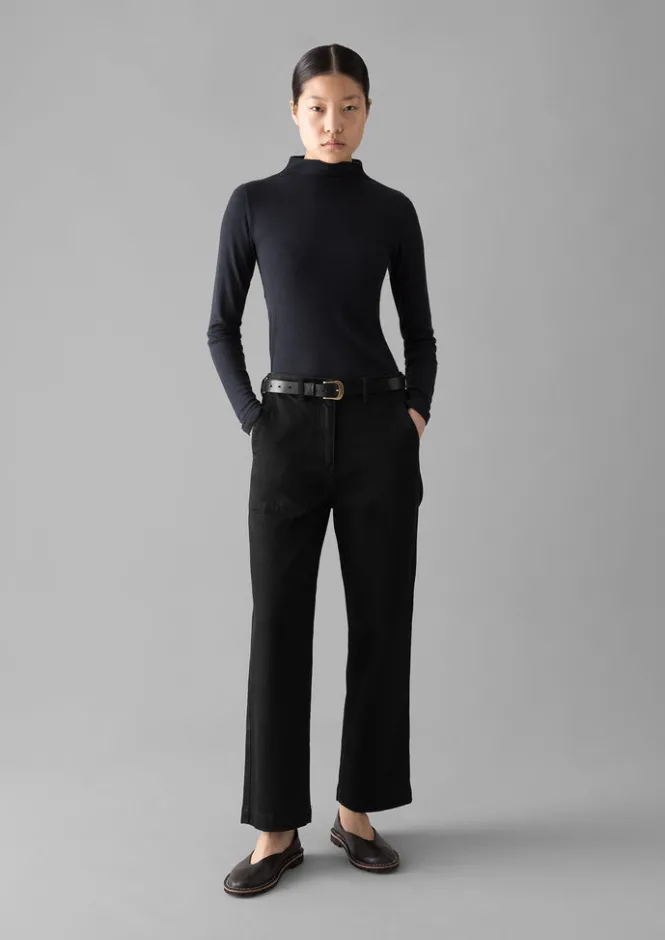Denim|Jeans-TOAST Ashley Organic Cropped Jeans Black