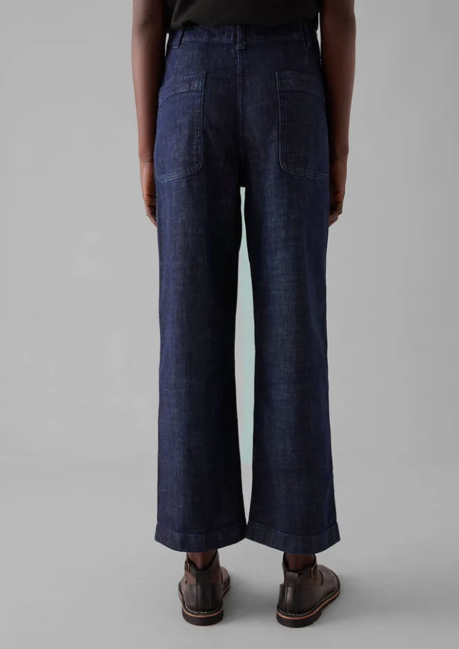 Denim|Workwear-TOAST Ashley Organic Cropped Jeans Indigo