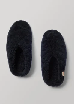 Slippers|Nightwear-TOAST Babbi Sheepskin Slippers Indigo