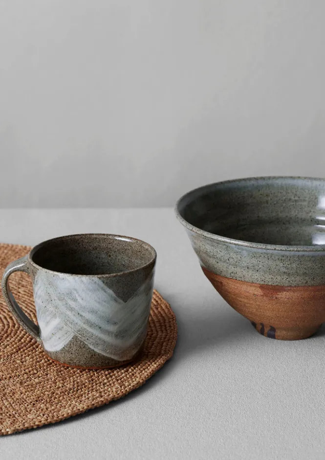 Ceramics|Tableware-TOAST Bert Jones Brushstroke Mug SpeckledGrey