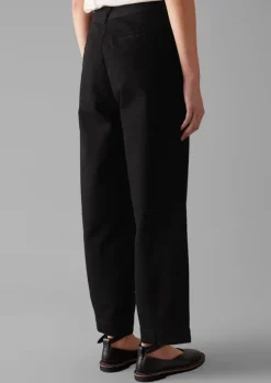 Denim|Jeans-TOAST Denim Side Button Trousers Black
