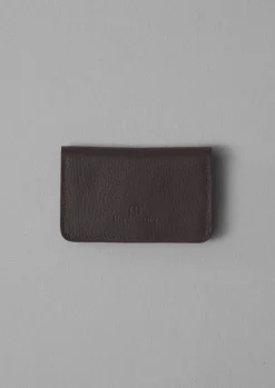 Bags & Belts-TOAST Bleu De Chauffe Leather Wallet MarronBrown