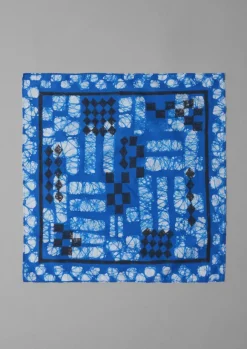 Hats, Scarves & Gloves-TOAST Block Print Batik Bandana AzuriteBlue