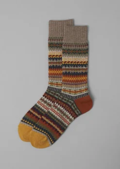 Socks-TOAST Chup Wool Blend Socks OatmealMulti