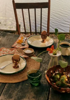 Ceramics|Kitchen-TOAST Cortona Splatter Egg Cup Set Terracotta/Multi