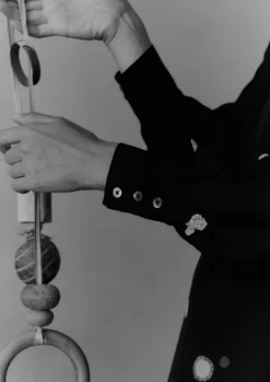 Dresses-TOAST Cosmic Dot Print Column Dress Black