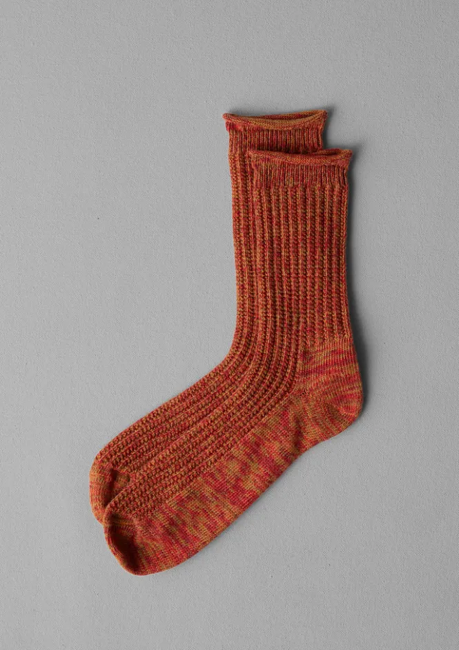 Socks & Tights-TOAST Cotton Marl Socks RedMarl