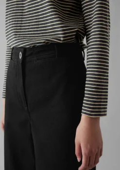 Denim|Jeans-TOAST Denim Straight Leg Trousers Black