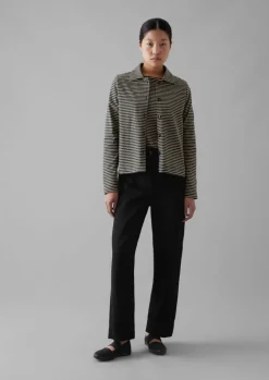 Denim|Jeans-TOAST Denim Straight Leg Trousers Black