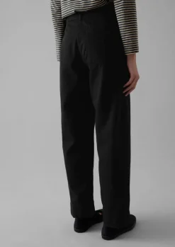 Denim|Jeans-TOAST Denim Straight Leg Trousers Black