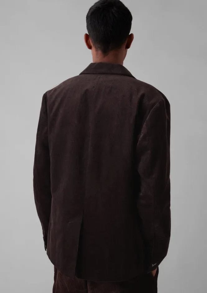 Cord|Coats & Jackets-TOAST Easy Tailored Organic Cord Jacket Chestnut