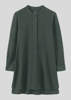 Linen|Tops & Tees-TOAST Elena Cotton Linen Tunic Shirt DustedKhaki