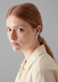 Jewellery-TOAST Emily Nixon Sculptural Hoop Earrings Silver