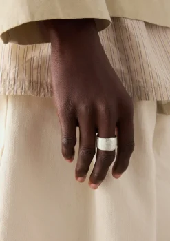 Jewellery-TOAST Emily Nixon Sculptural Rock Ring Silver