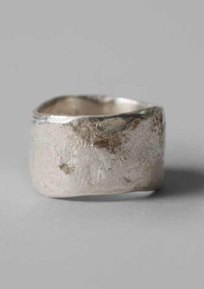 Jewellery-TOAST Emily Nixon Sculptural Rock Ring Silver