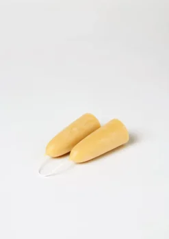 Candles & Holders-TOAST English Beeswax Stubby Candles Natural