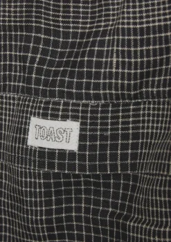 Bags & Belts-TOAST Etched Check Linen Bag Slate