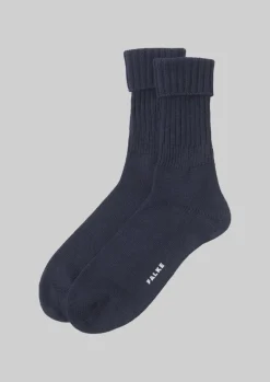 Socks & Tights-TOAST Falke Striggings Chunky Socks Navy