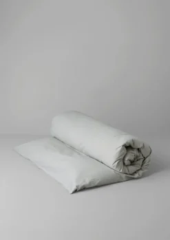 Textiles|Bed Linen-TOAST Fine Stripe Organic Cotton Duvet Cover Ecru/SmokeBlue