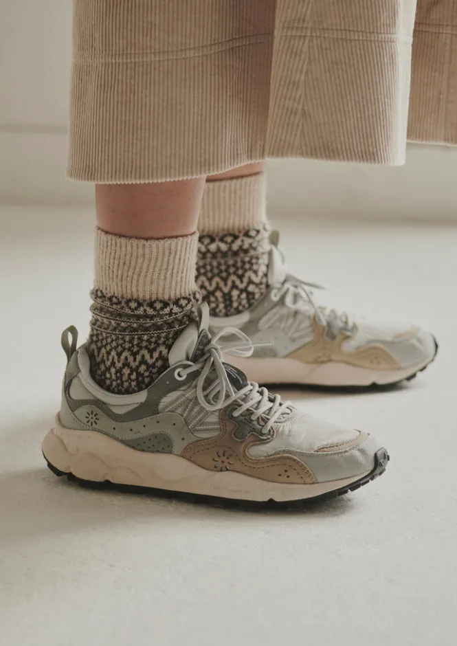 Trainers & Plimsolls-TOAST Flower Mountain Yamano Kaiso Trainers LightGrey
