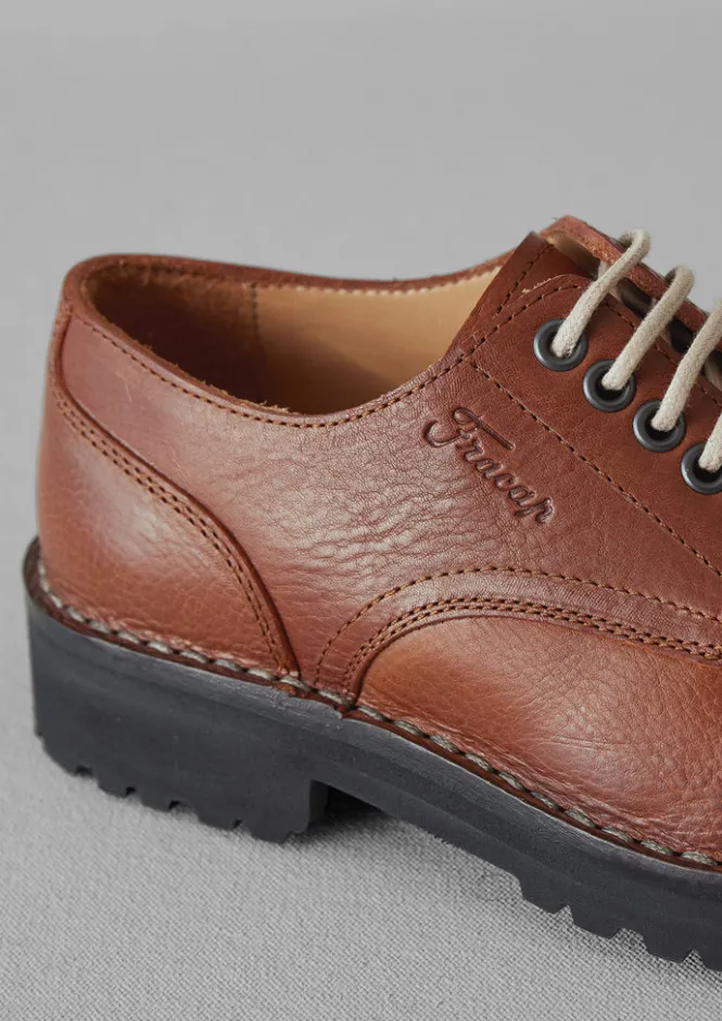 Shoes-TOAST Fracap Leather Postman Shoes Brown