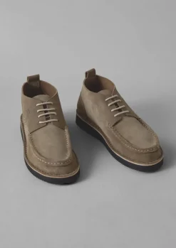 Shoes-TOAST Fracap Suede Camp Shoes Grey