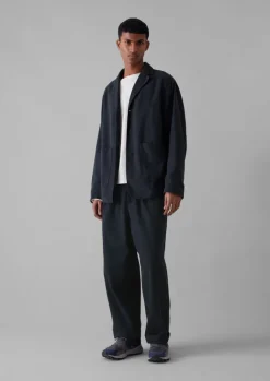 Workwear|Coats & Jackets-TOAST Garment Dyed Brushed Cotton Jacket DarkNavy