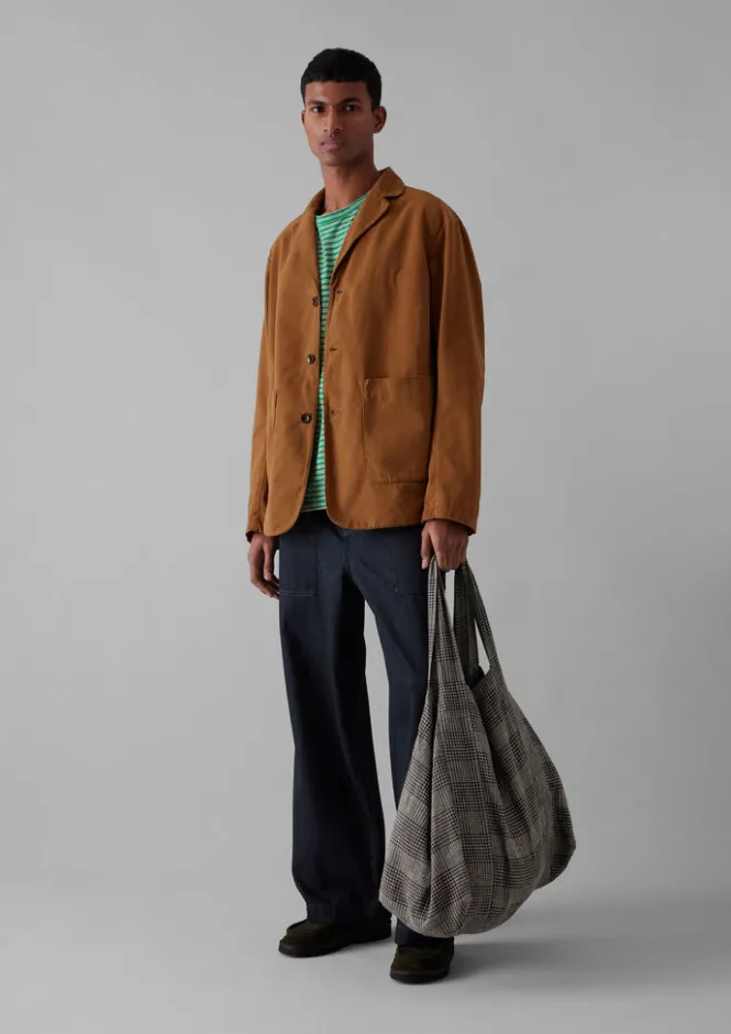 Workwear|Coats & Jackets-TOAST Garment Dyed Brushed Cotton Jacket Sandstone