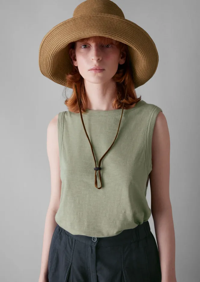 Jersey|Tops & Tees-TOAST Garment Dyed Organic Cotton Tank Top CeladonGreen