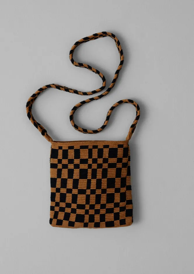 Bags & Belts-TOAST Guanabana Woven Pouch Bag Black/Brown