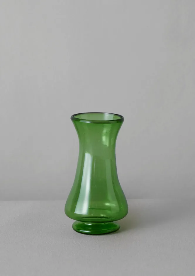 Glass|Decorative Pieces-TOAST Hand Blown Polonaise Vase Olive