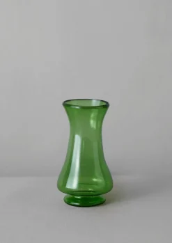 Glass|Decorative Pieces-TOAST Hand Blown Polonaise Vase Olive
