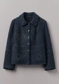 Coats & Jackets-TOAST Hand Embroidered Kantha Jacket Indigo