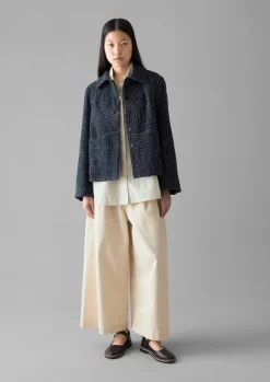 Coats & Jackets-TOAST Hand Embroidered Kantha Jacket Indigo