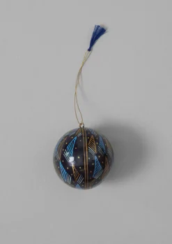 Christmas Decorations-TOAST Harp Hand Painted Bauble Midnight