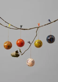 Christmas Decorations-TOAST Harp Hand Painted Bauble Midnight