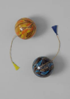 Christmas Decorations-TOAST Harp Hand Painted Bauble Midnight