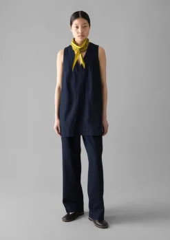 Denim|Tops & Tees-TOAST Denim Cotton Tunic Indigo