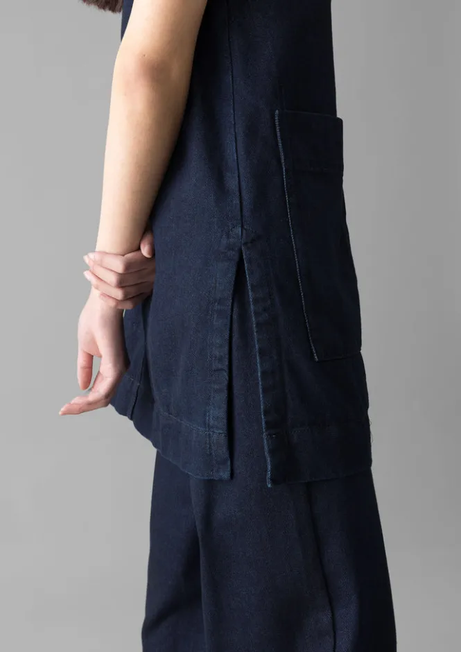 Denim|Tops & Tees-TOAST Denim Cotton Tunic Indigo