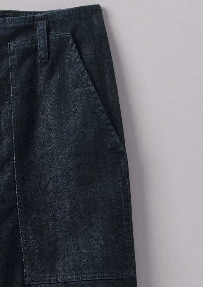 Denim|Workwear-TOAST Denim Workwear Trousers Indigo