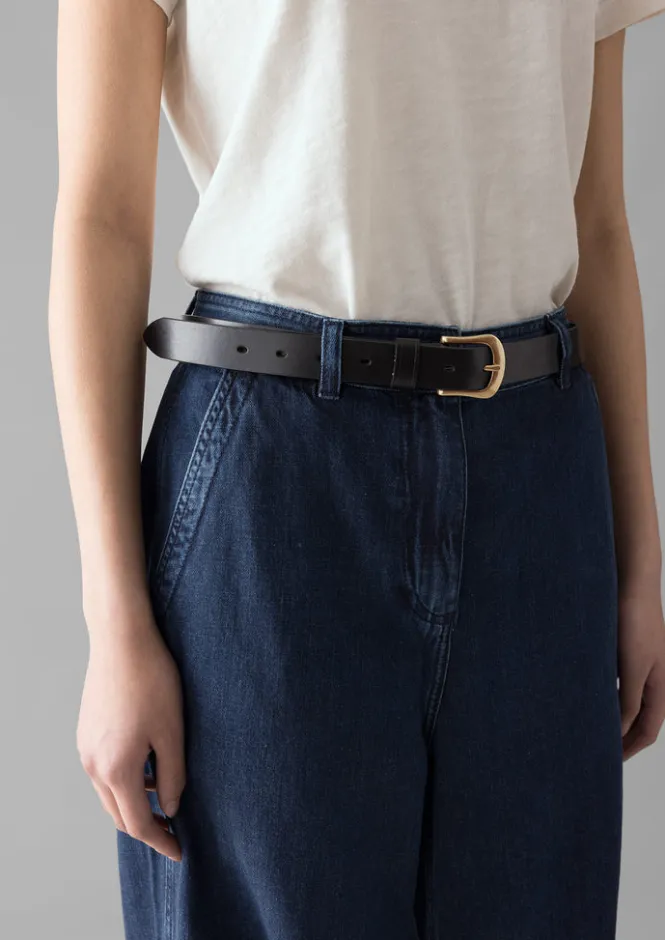 Bags & Belts-TOAST Jeans Belt Black