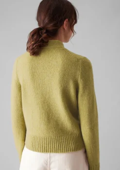 Knitwear-TOAST Kaia V-Neck Wool Cardigan Verbena