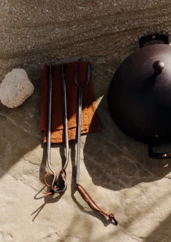 Outdoor-TOAST Katto Hand Forged Barbecue Tool Set Steel