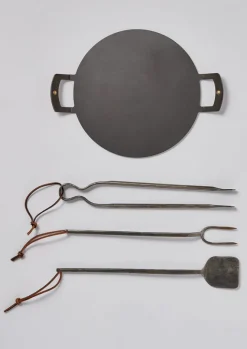 Outdoor-TOAST Katto Hand Forged Barbecue Tool Set Steel