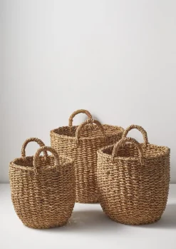 Baskets-TOAST Large Hogla Storage Basket Natural