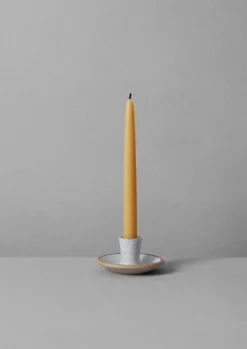 Decorative Pieces|Ceramics-TOAST Lily Pearmain Dinner Candle Holder White
